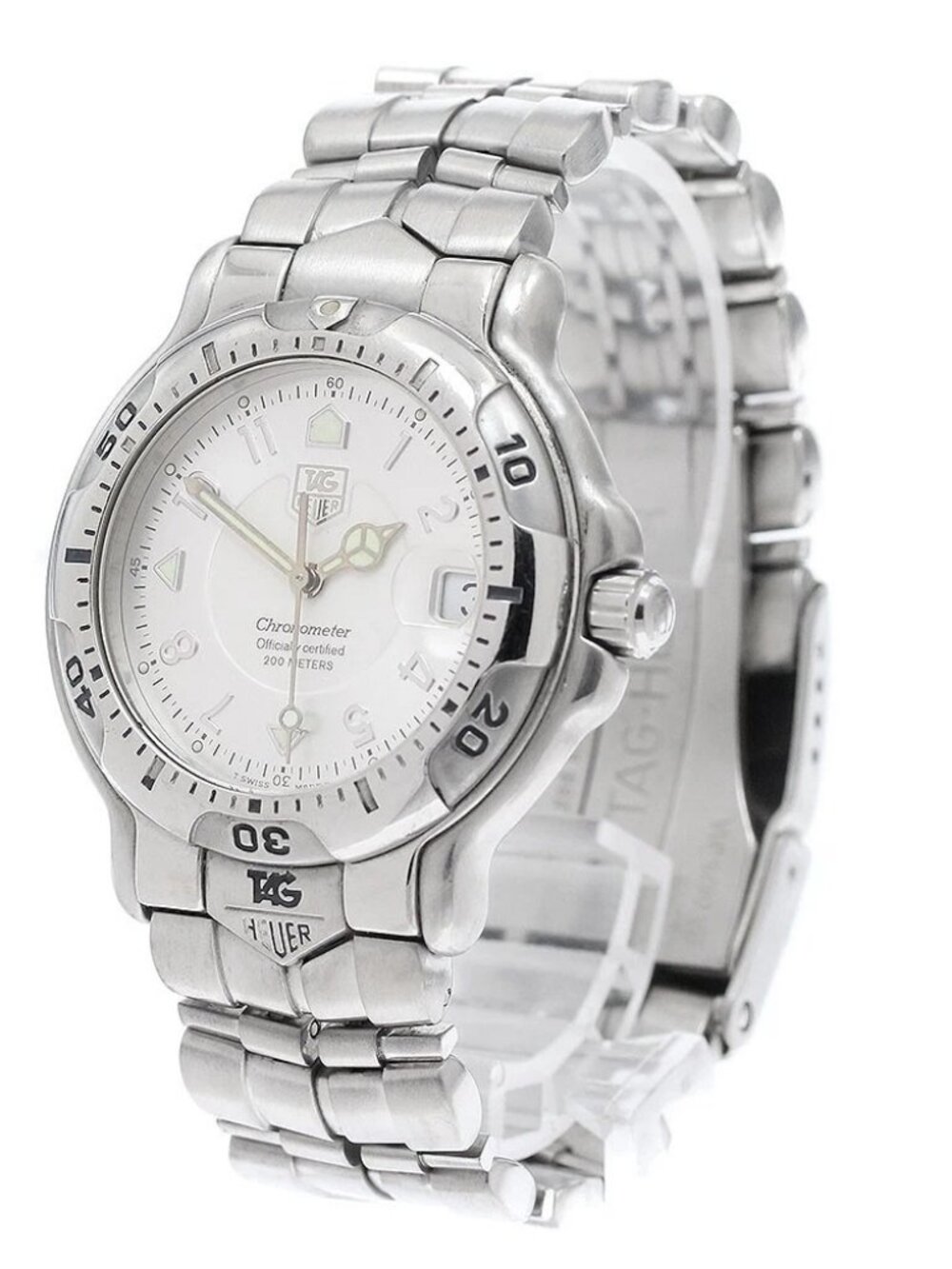 TAG HEUER 6000 series WH5111-K1 Date Silver Dial Automatic Men's Watch_945432